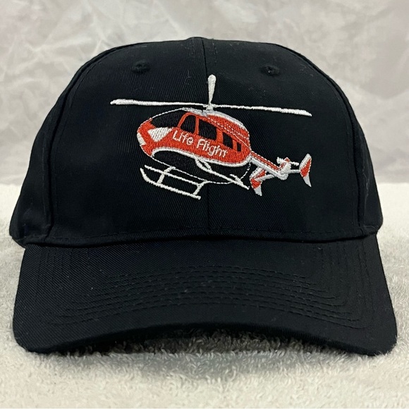 Port Authority's Memorial Hermann Life Flight Adjustable Black Ball Cap - Picture 2 of 15